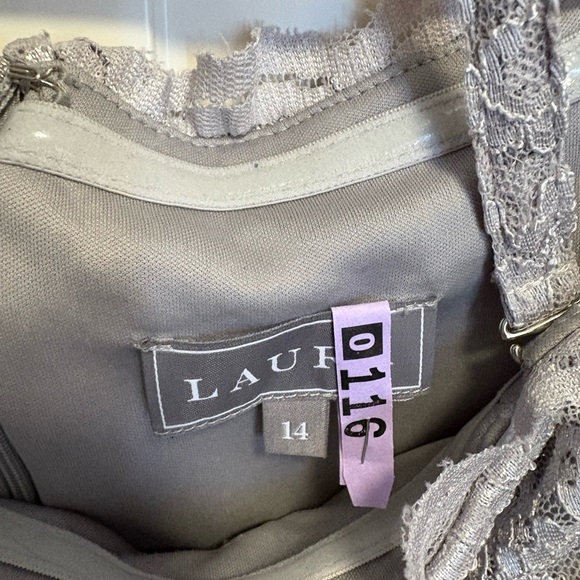 Ladies Sparkly Silver Dress - Picture 3 of 3